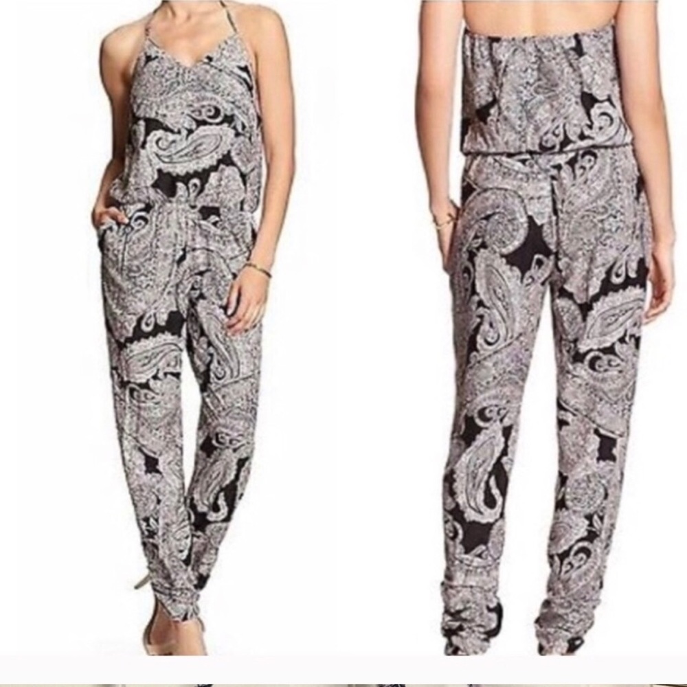 Banana Republic paisley jump suit size 2